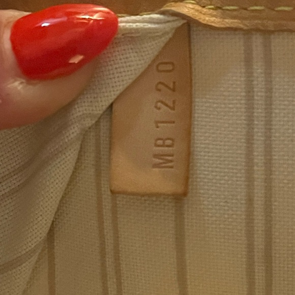 Damier Azur Neverfull Louis Vuitton LV MM - Picture 2 of 10